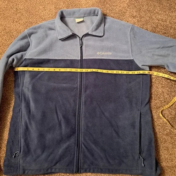 Columbia Steens Mountain Full-Zip Fleece Jacket for Men in Two Tone Blue - Picture 6 of 8